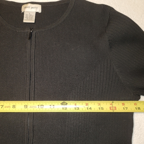 Oliver Perry zip front cardigan - Picture 4 of 6